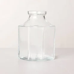 Octagonal Clear Glass Bottle Vase - Hearth & Hand™ With Magnolia -Hearth & Hand With Magnolia Shop GUEST b77fda3b 4964 41c9 b258 a7f93f4b99c9