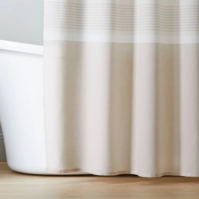 Color Block Striped Woven Shower Curtain - Hearth & Hand™ With Magnolia 1 Color Block Striped Woven Shower Curtain - Hearth & Hand™ With Magnolia