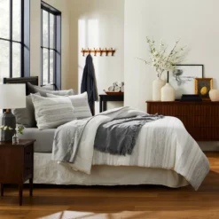 Textured Grid Lines Dobby Throw Blanket - Hearth & Handâ„¢ With Magnolia