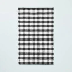 Textured Gingham Indoor/Outdoor Woven Area Rug Dark Gray/Cream - Hearth & Hand™ With Magnolia 8 Textured Gingham Indoor/Outdoor Woven Area Rug Dark Gray/Cream - Hearth & Hand™ With Magnolia -Hearth & Hand With Magnolia Shop GUEST c05f3439 a175 48da b02f 71e3468b8cdf