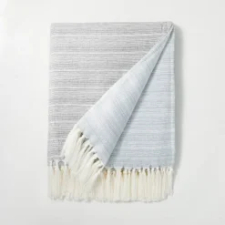 Faded Pin Stripe Gauze-Woven Throw Blanket - Hearth & Hand™ With Magnolia -Hearth & Hand With Magnolia Shop GUEST c1773d90 5fbf 416e b8cb fd886e03f5ae