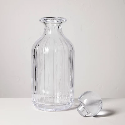 880ml Glass Decanter Clear - Hearth & Hand™ With Magnolia 2 880ml Glass Decanter Clear - Hearth & Hand™ With Magnolia - Image 2