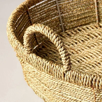 20" Woven Decorative Tray - Hearth & Hand™ With Magnolia 3 20" Woven Decorative Tray - Hearth & Hand™ With Magnolia - Image 3