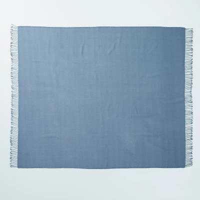 Solid Hemstitch With Fringe Throw Blanket - Hearth & Hand™ With Magnolia 2 Solid Hemstitch With Fringe Throw Blanket - Hearth & Hand™ With Magnolia - Image 2