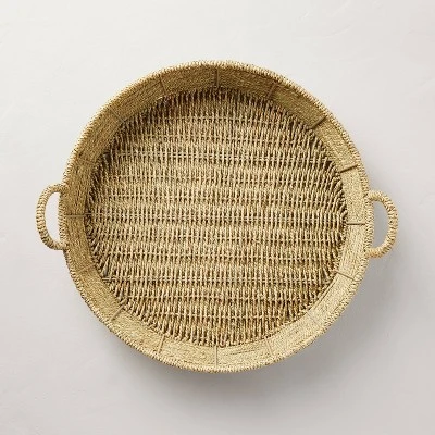 20" Woven Decorative Tray - Hearth & Hand™ With Magnolia 2 20" Woven Decorative Tray - Hearth & Hand™ With Magnolia - Image 2