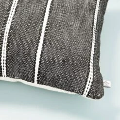 14"x20" Stripe Pattern Throw Pillow Dark Gray/White/Beige - Hearth & Hand™ With Magnolia 5 14"x20" Stripe Pattern Throw Pillow Dark Gray/White/Beige - Hearth & Hand™ With Magnolia -Hearth & Hand With Magnolia Shop GUEST e819688e 4515 4fa6 b119 160e181100f4