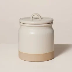 Dry Goods Stoneware Crock Canister Warm Gray/Clay - Hearth & Hand™ With Magnolia 10 Dry Goods Stoneware Crock Canister Warm Gray/Clay - Hearth & Hand™ With Magnolia -Hearth & Hand With Magnolia Shop GUEST e8cc15f8 eba3 440d 8e23 4974c4232203