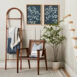 (Set Of 2) 18"x24" Honeysuckle Print Framed Wall Art - Hearth & Handâ„¢ With Magnolia