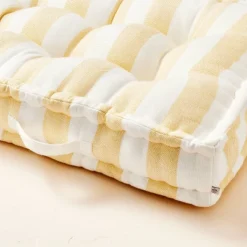 Bold Stripe Indoor/Outdoor French Floor Cushion Gold/Cream - Hearth & Hand™ With Magnolia 5 Bold Stripe Indoor/Outdoor French Floor Cushion Gold/Cream - Hearth & Hand™ With Magnolia -Hearth & Hand With Magnolia Shop GUEST ea808b39 8085 407e 9032 7540289c1f55
