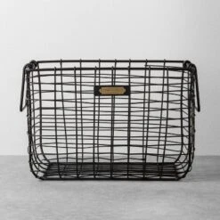 Wire Storage Basket Black - Hearth & Hand™ With Magnolia -Hearth & Hand With Magnolia Shop GUEST efe86eae 04b3 4a40 b0c6 ffcdb651f04d