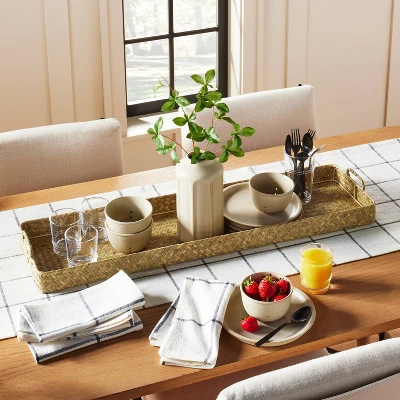 36" Extra-Large Natural Woven Basket Tray - Hearth & Hand™ With Magnolia 1 36" Extra-Large Natural Woven Basket Tray - Hearth & Hand™ With Magnolia