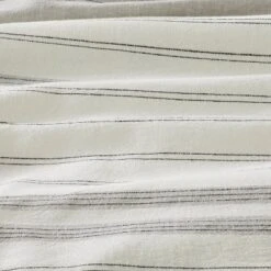 Alternating Pinstripe Duvet & Sham Set Gray/Cream - Hearth & Handâ„¢ With Magnolia